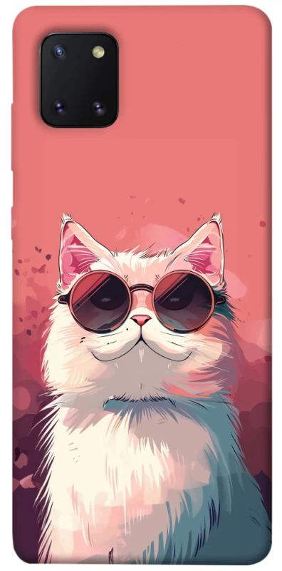 Чохол на Samsung Galaxy Note 10 Lite (A81) Сat with glasses фото 1 з 1