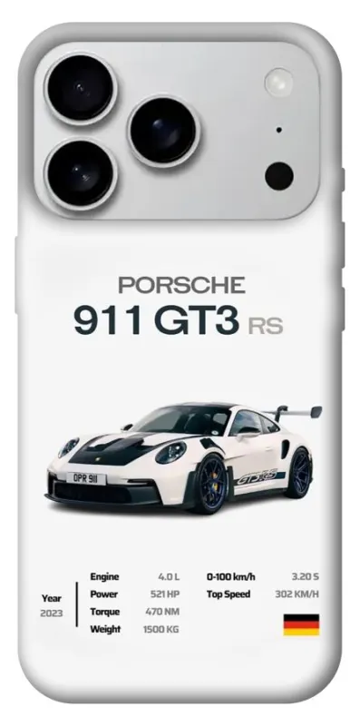 Чехол на Apple iPhone 18 Pro Max Porsche 911 GT3 фото 1 из 2