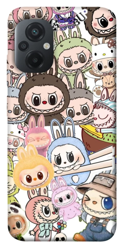 Чохол на Xiaomi Poco M5 All Labubus фото 1 з 1