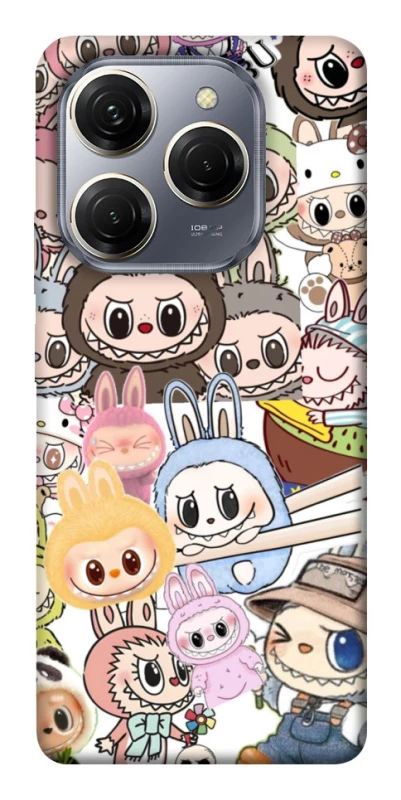 Чохол на TECNO Spark 20 Pro All Labubus фото 1 з 1