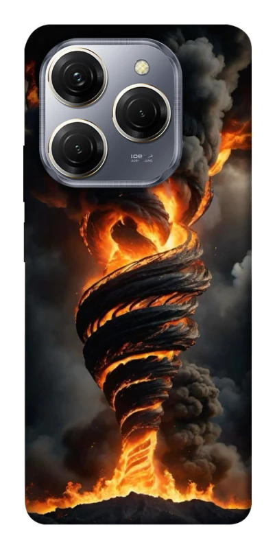 Чехол на TECNO Spark 20 Pro Огненный торнадо фото 1 из 1