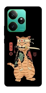 Чехол на Realme GT 7 Кот-самурай фото 1 из 1