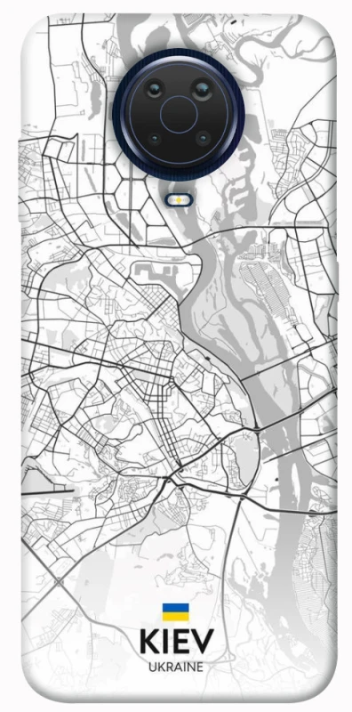 Чохол на Nokia G20 / G10 / 6.3 Kiev white map фото 1 з 1