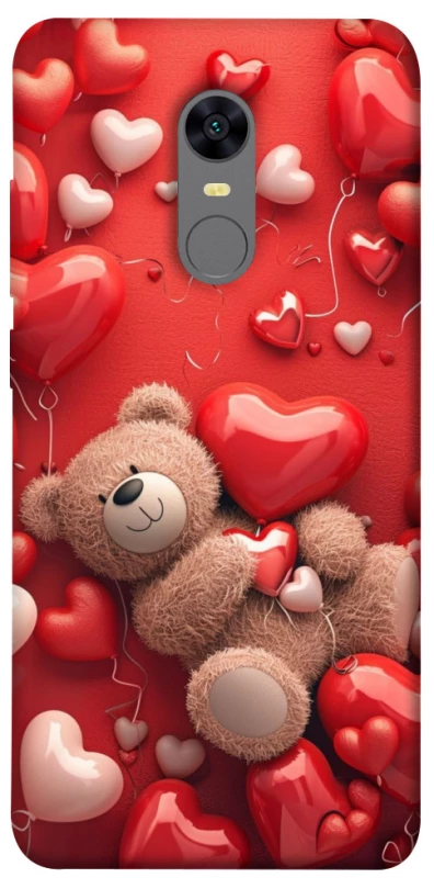 Чохол на Xiaomi Redmi 5 Plus / Redmi Note 5 (Single Camera) bear in hearts фото 1 з 1