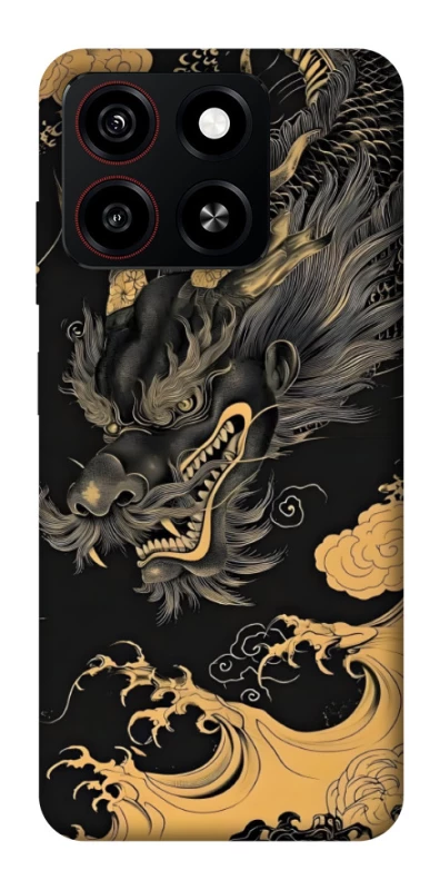 Чохол на ZTE Blade A35 4G gold dragon фото 1 з 1