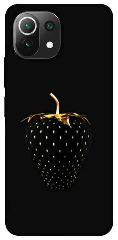 Чохол на Xiaomi Mi 11 Lite Чорна полуниця фото 1 з 1