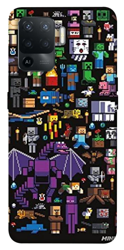 Чохол на Oppo Reno 5 Lite Minecraft v5 фото 1 з 1