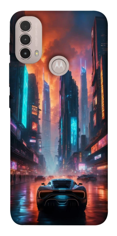 Чохол на Motorola Moto E40 Cyber city фото 1 з 1