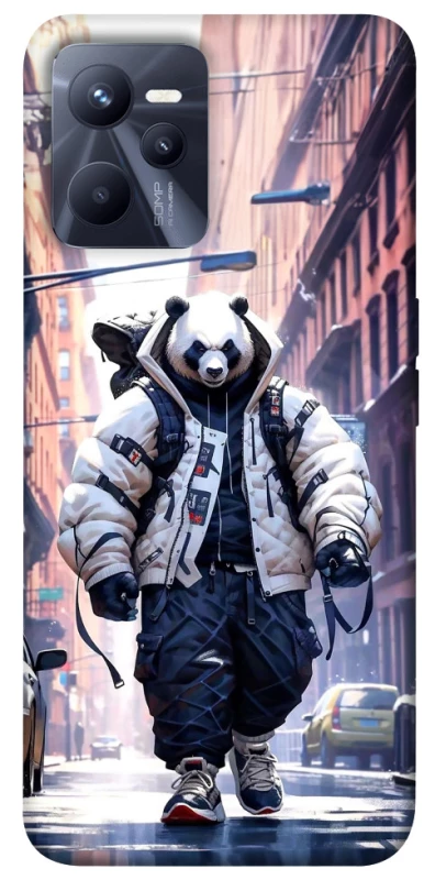 Чехол на Realme C35 Панда курьер фото 1 из 1