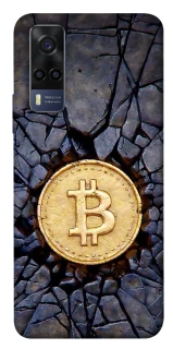Чохол на Vivo Y53s Bitcoin cracks фото 1 з 1
