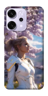 Чехол на Oppo Reno 14 Pro Cyber space girl ver.1 фото 1 из 1