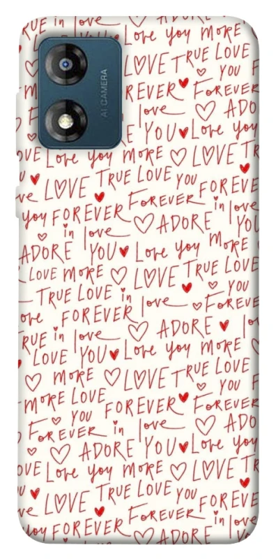 Чохол на Motorola Moto E13 Love aesthetic ver.4 фото 1 з 1