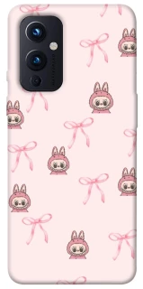 Чехол на OnePlus 9 Pink bows and Labubus фото 1 из 1