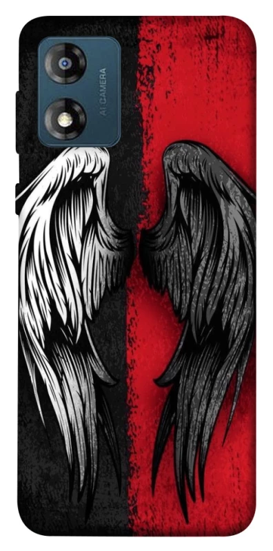 Чехол на Motorola Moto E13 Angel and Devil фото 1 из 1