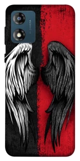 Чехол на Motorola Moto E13 Angel and Devil фото 1 из 1