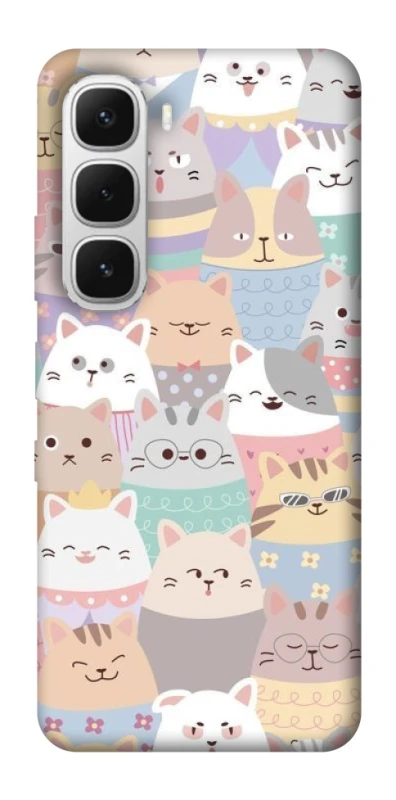 Чехол на Infinix Hot 60i Funny Kittens ver.2 фото 1 из 1