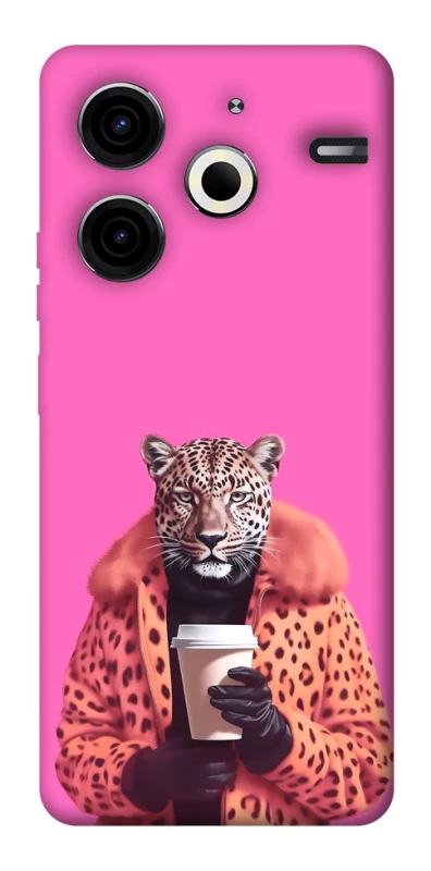 Чохол на TECNO Pova 6 Neo (LI6) Леопард з кавою фото 1 з 1