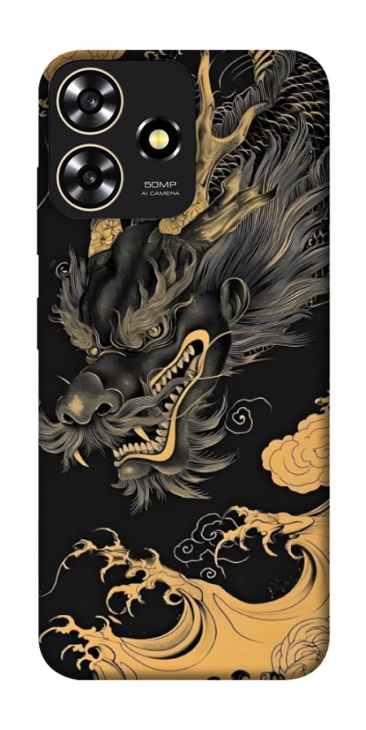 Чехол на ZTE Blade A73 4G gold dragon фото 1 из 1