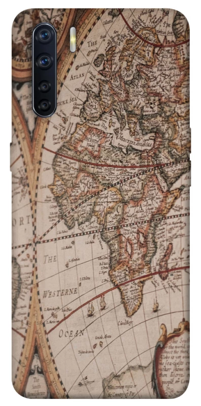 Чехол на Oppo A91 Карта путешествий фото 1 из 1