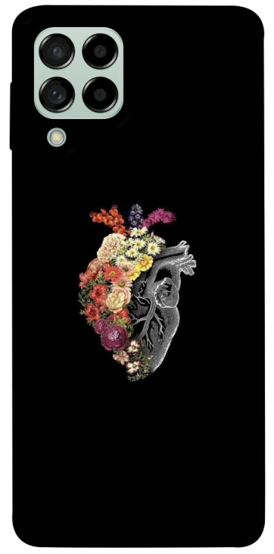 Чохол на Samsung Galaxy M53 5G Heart with flowers фото 1 з 1