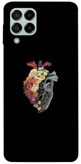 Чехол на Samsung Galaxy M53 5G Heart with flowers фото 1 из 1