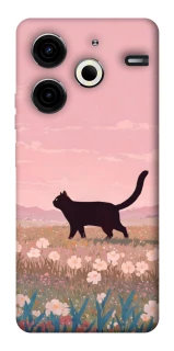 Чехол на TECNO Pova 6 Neo (LI6) cat on a field фото 1 из 1