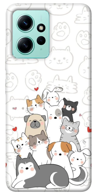 Чохол на Xiaomi Redmi Note 12 4G Funny Pets фото 1 з 1