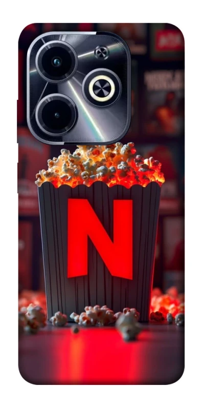 Чохол на Infinix Hot 40i Netflix and popcorn фото 1 з 1