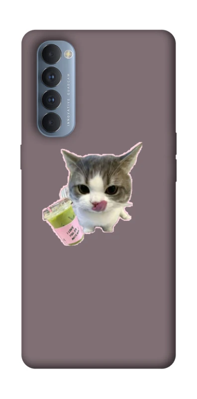 Чохол на Oppo Reno 4 Pro cat matcha фото 1 з 1