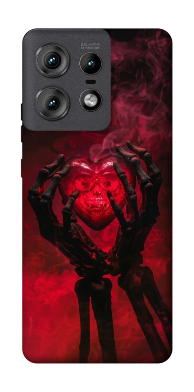 Чехол на Motorola Edge 50 Pro Heart in the hands of a skeleton фото 1 из 1