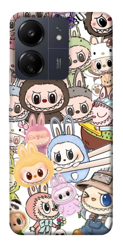 Чохол на Xiaomi Redmi 13C All Labubus фото 1 з 1