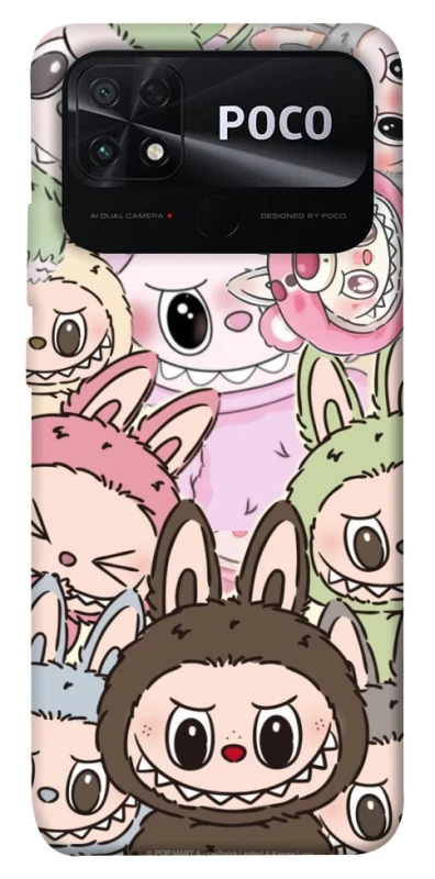 Чохол на Xiaomi Poco C40 All Labubu 3 фото 1 з 1