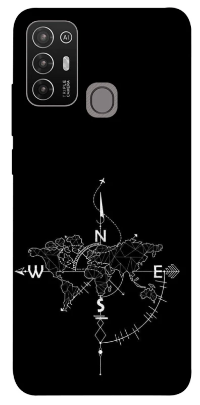 Чехол на ZTE Blade A52 Travel Map фото 1 из 1