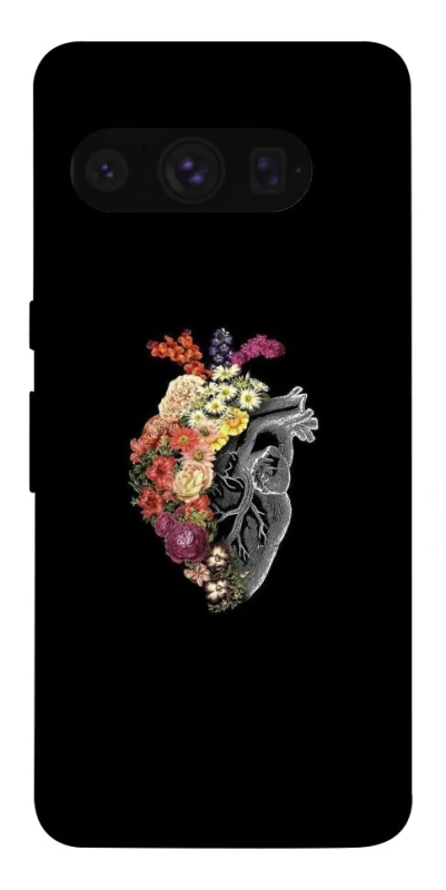 Чехол на Google Pixel 8 Pro Heart with flowers фото 1 из 1