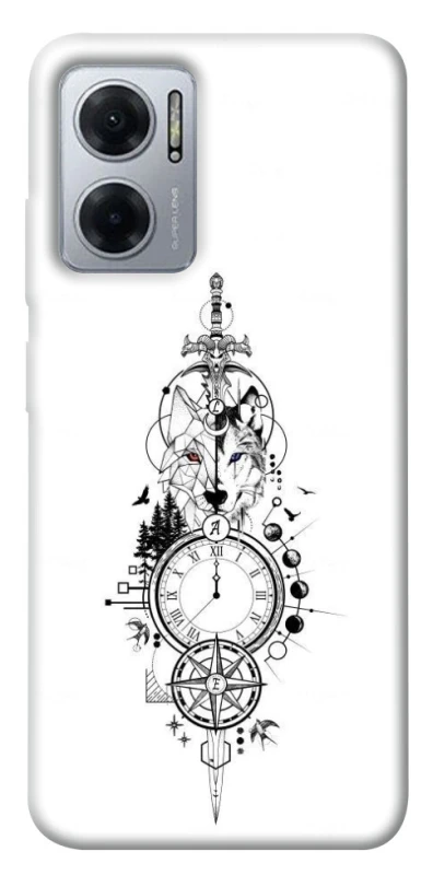Чехол на Xiaomi Redmi Note 11E Tattoo ver.8 фото 1 из 1