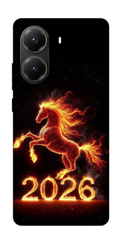Чохол на Xiaomi Poco X6 Pro Red Fire Horse ver.1 фото 1 з 1