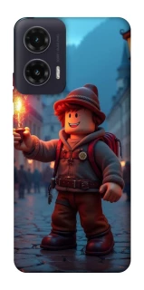 Чохол на Motorola Moto G35 Roblox Fire Logo Blue Flames фото 1 з 1