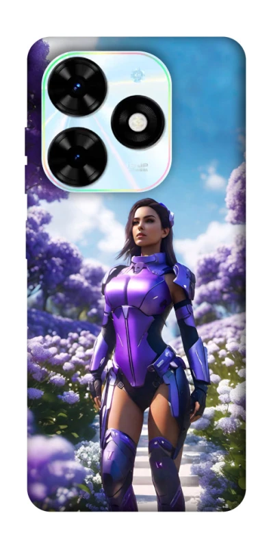 Чохол на TECNO Spark Go 2024 Cyber space girl ver.4 фото 1 з 1