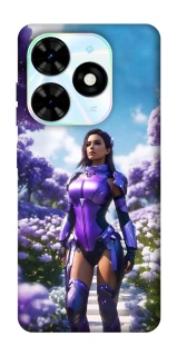 Чехол на TECNO Spark Go 2024 Cyber space girl ver.4 фото 1 из 1