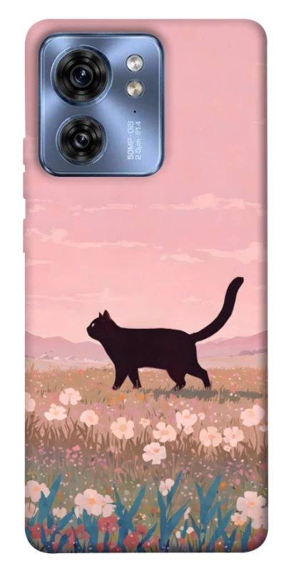 Чохол на Motorola Edge 40 cat on a field фото 1 з 1