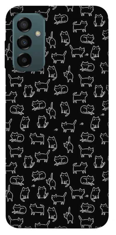 Чохол на Samsung Galaxy M13 4G Black Cats фото 1 Чохол на Samsung Galaxy M13 4G Black Cats фото 1 з 1