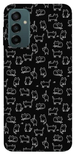 Чохол на Samsung Galaxy M13 4G Black Cats фото 1 Чохол на Samsung Galaxy M13 4G Black Cats фото 1 з 1