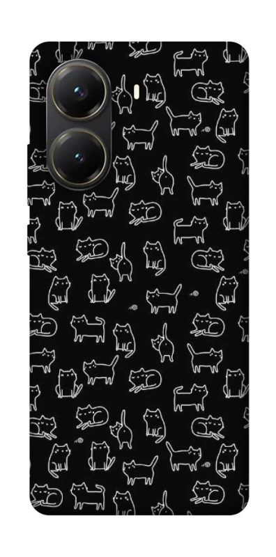 Чохол на Xiaomi Poco X6 Pro Black Cats фото 1 з 1