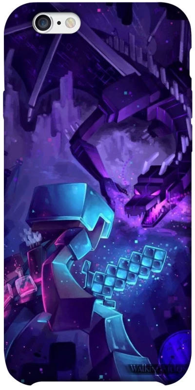 Чехол на Apple iPhone 6/6s plus (5.5") Minecraft dragon фото 1 из 1