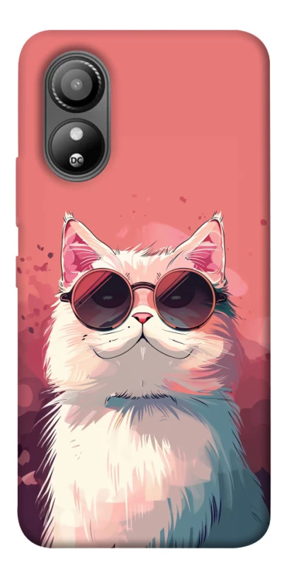 Чехол на ZTE Blade L220 Сat with glasses фото 1 из 1