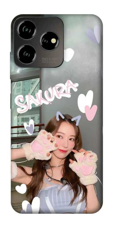 Чохол на ZTE Blade V50 Design 4G Sakura - LE SSERAFIM фото 1 з 1