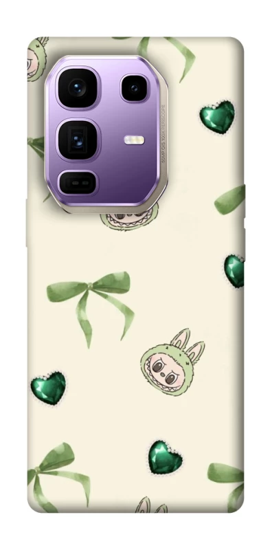 Чехол на Infinix Note 50 Pro+ Labubu Green Heart фото 1 из 1