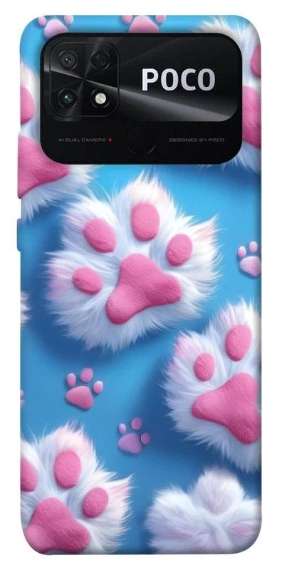 Чехол на Xiaomi Poco C40 Cat paw фото 1 из 1