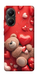 Чехол на Xiaomi Poco X6 Pro bear in hearts фото 1 из 1