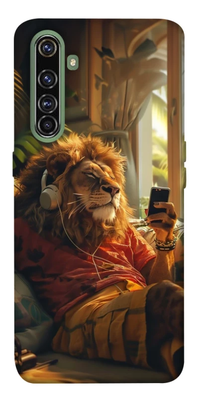 Чехол на Realme X50 Pro Лев v2 фото 1 из 1